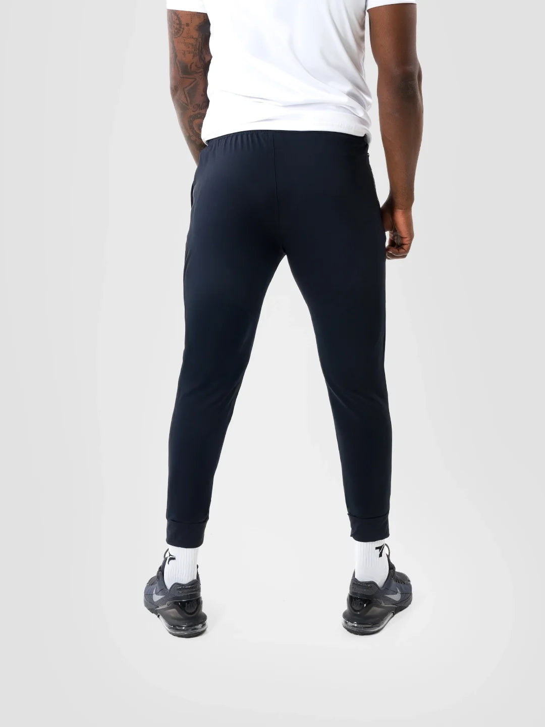 Ropa Deportiva Hombre Azul Turquí Espalda Entrenamiento — TENFIT