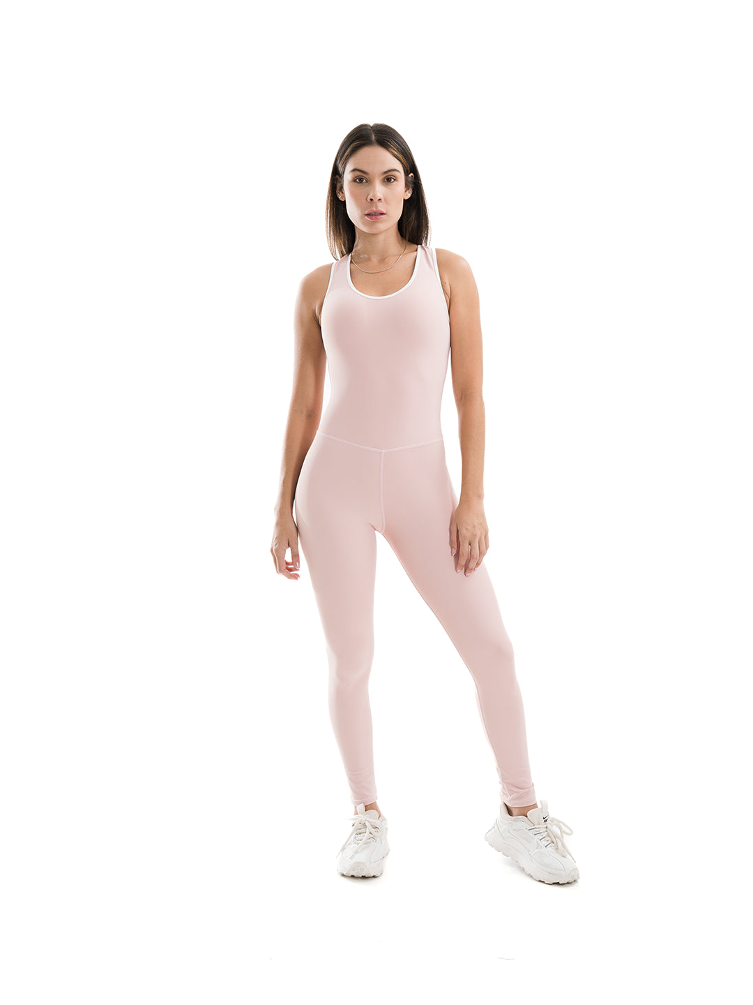 Enterizo Deportivo Largo de Mujer Winter – Rosa Crepe Claro