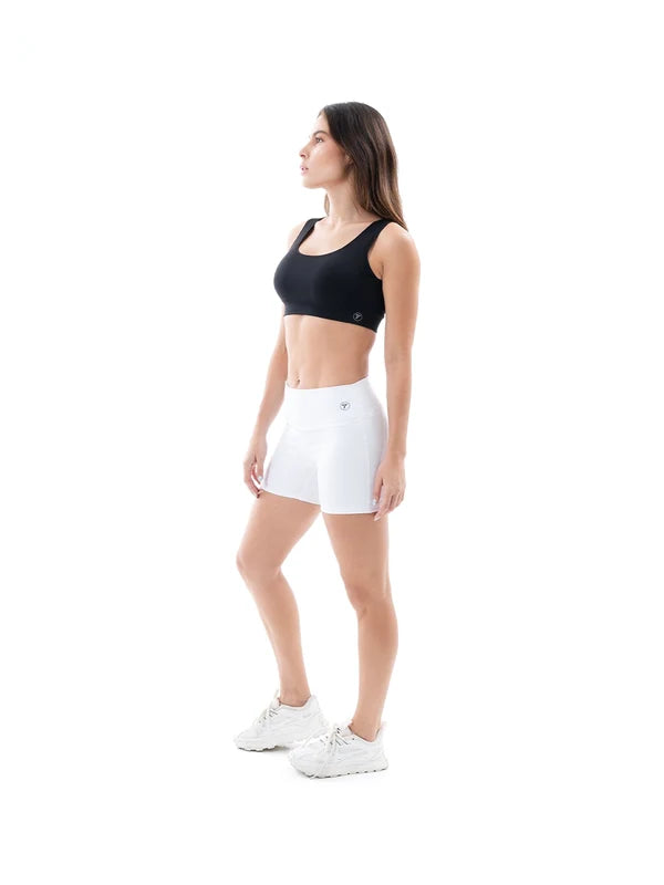 Short Deportivo De Mujer Vibrant - Blanco
