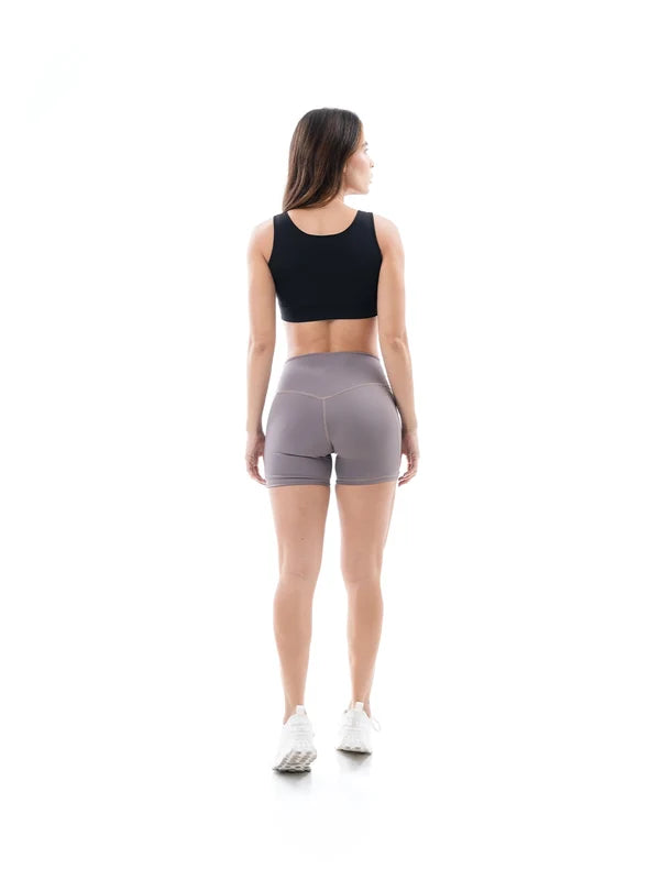 Short Deportivo De Mujer Vibrant - Caqui Oscuro