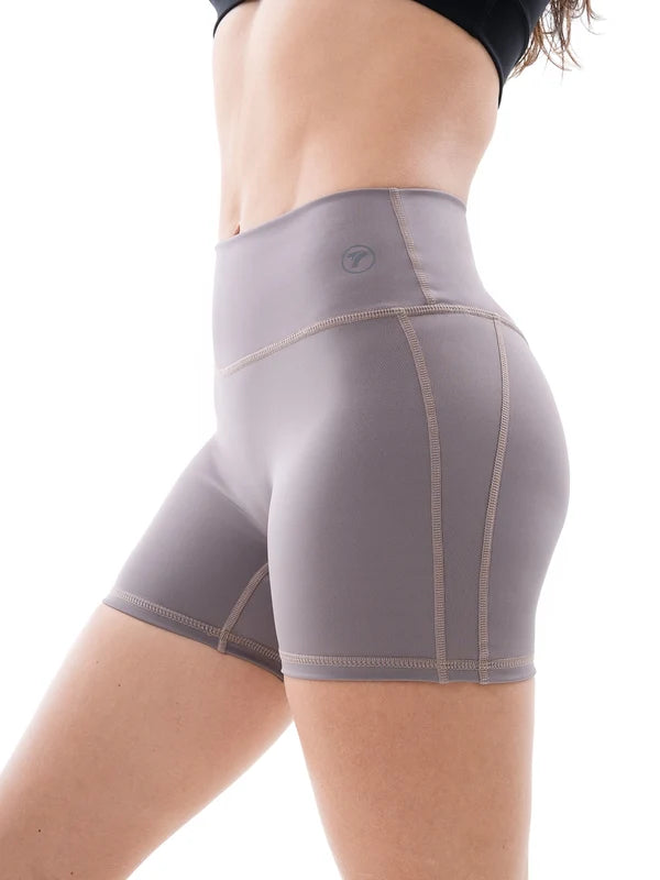 Short Deportivo De Mujer Vibrant - Caqui Oscuro