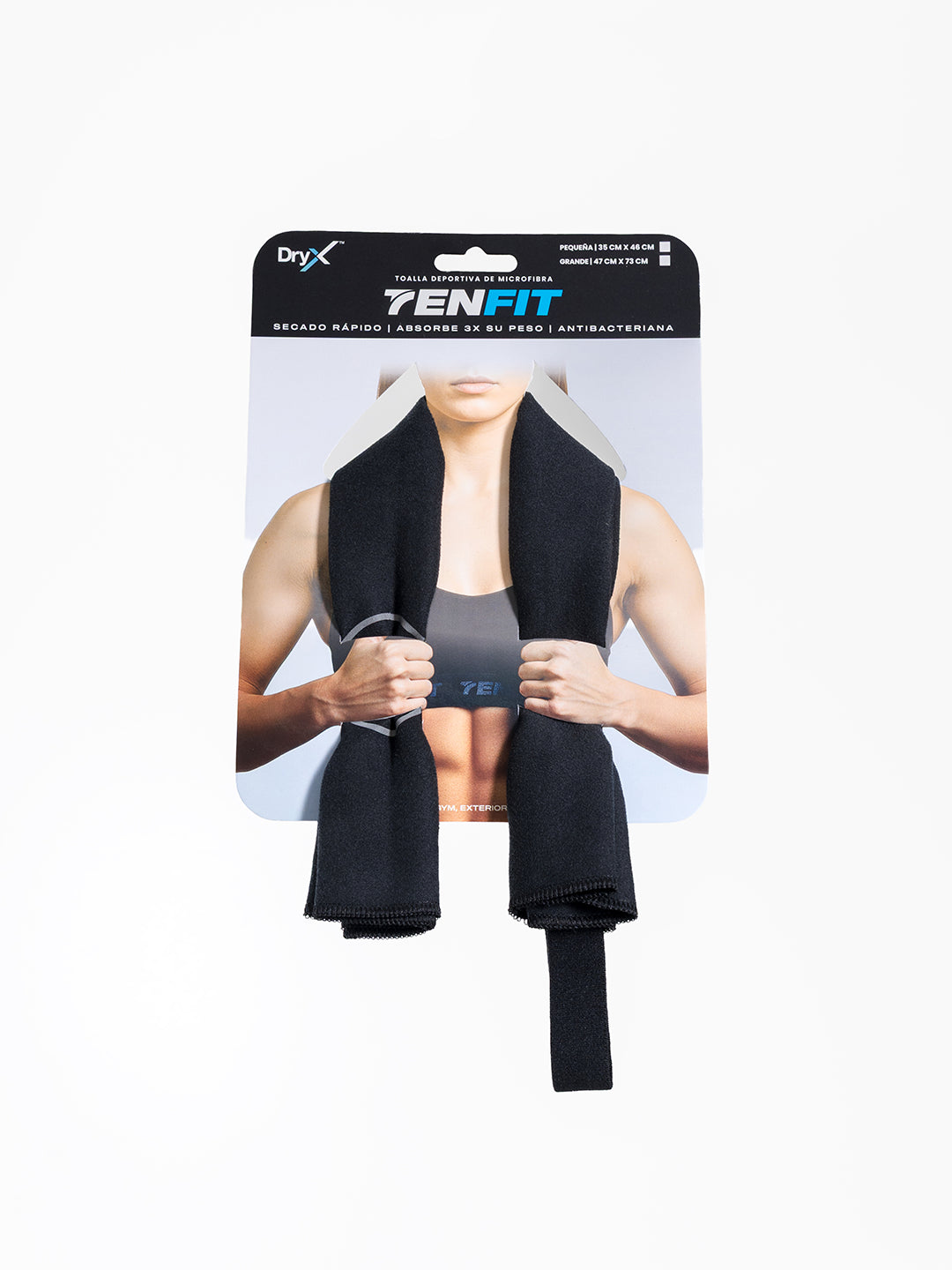 Empaque toalla deportiva AeroTowel pequeña TENFIT Colombia frente