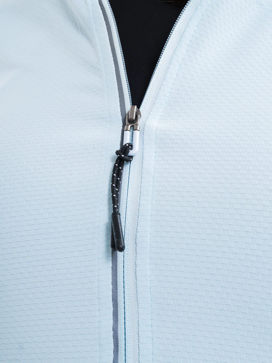 Chaqueta deportiva mujer azul cielo Luxactive TENFIT vista frontal