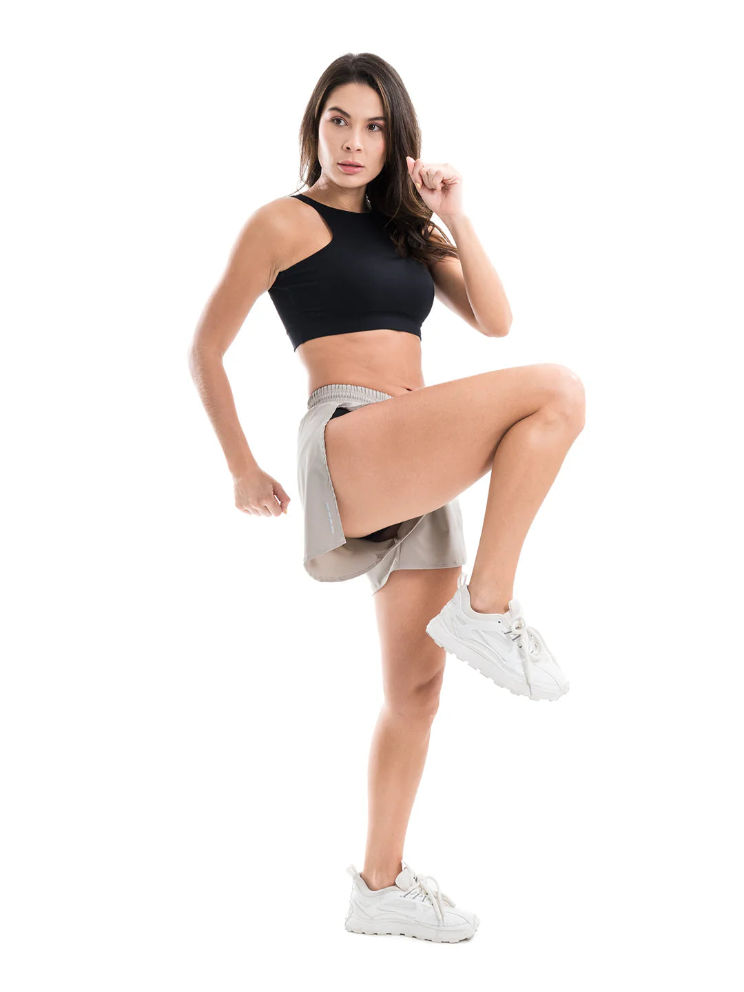 Short Fly Run almendra mujer - secado rápido uso diario TENFIT