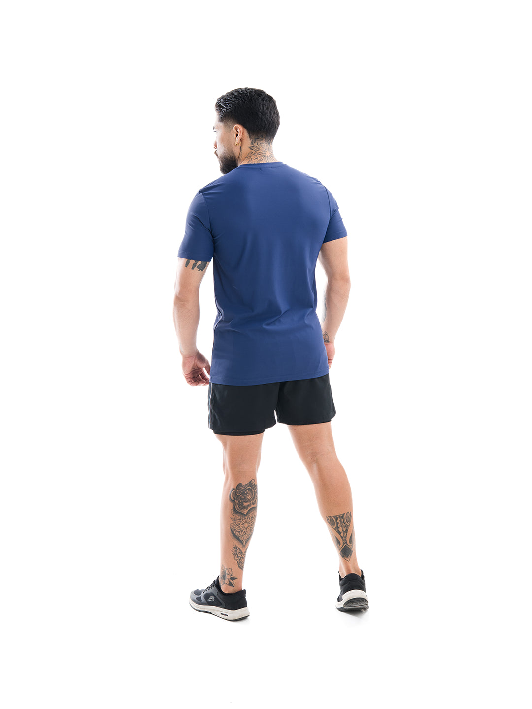 Camiseta Deportiva Hombre Nylon Rush - Azul Turquí