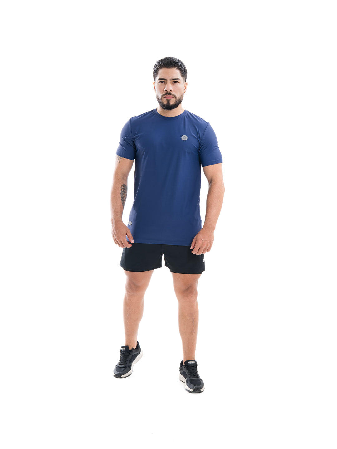 Camiseta Deportiva Hombre Nylon Rush - Azul Turquí