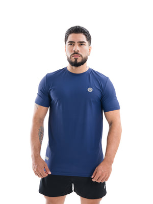 Camiseta Deportiva Hombre Nylon Rush - Azul Turquí