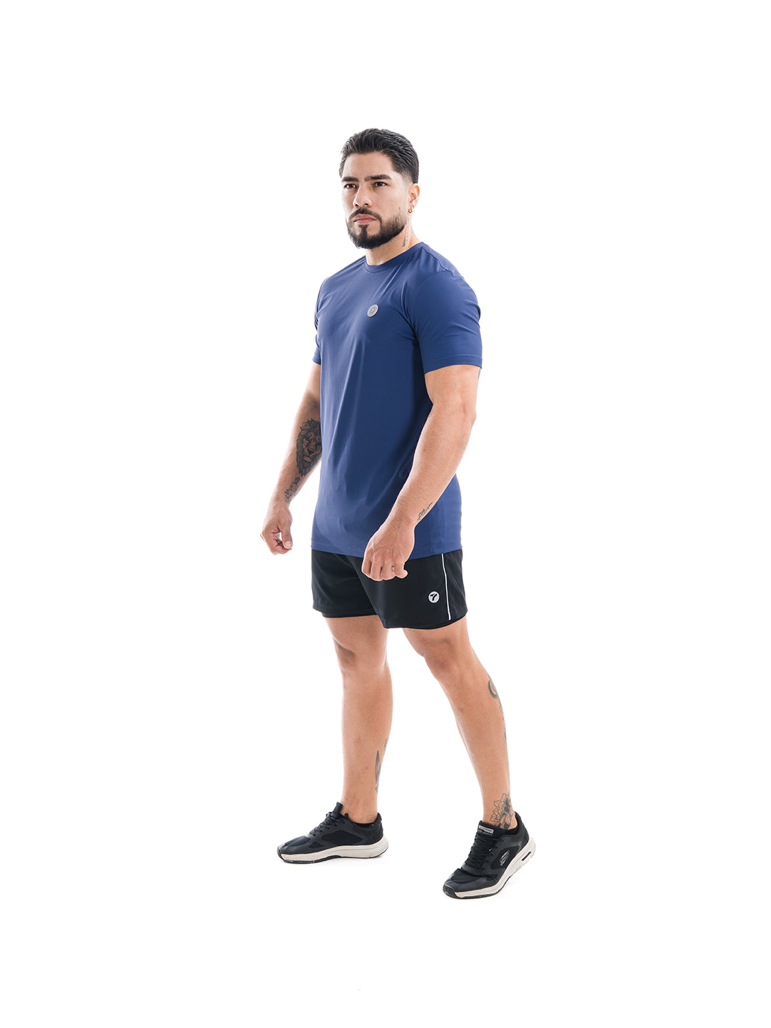 Camiseta Deportiva Hombre Nylon Rush - Azul Turquí