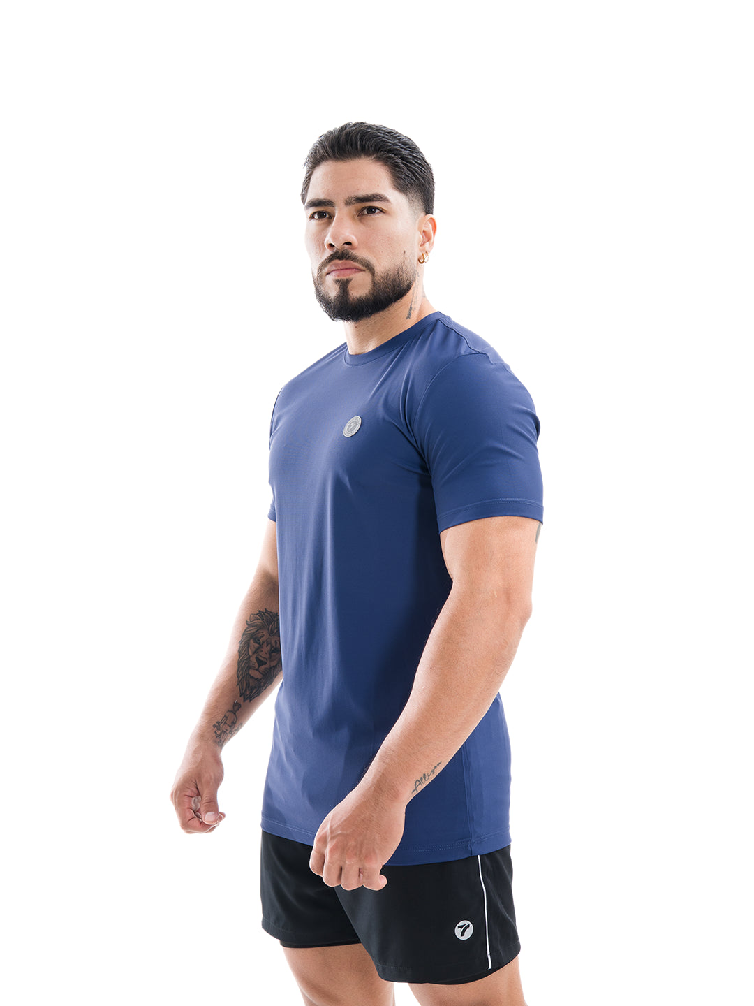 Camiseta Deportiva Hombre Nylon Rush - Azul Turquí