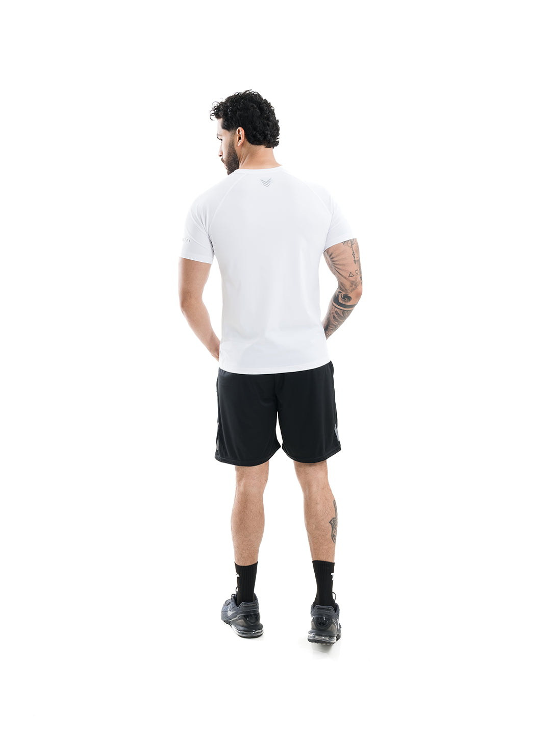 Camiseta deportiva blanca hombre TENFIT Drycore - vista frontal