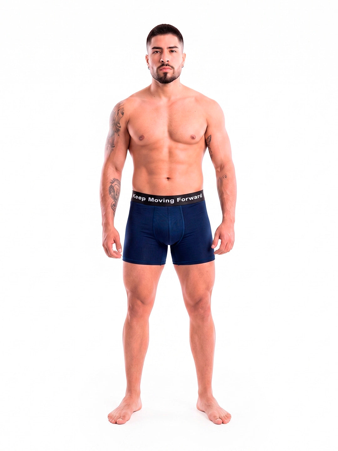 Boxer deportivo azul turquí hombre Daily TENFIT vista frontal