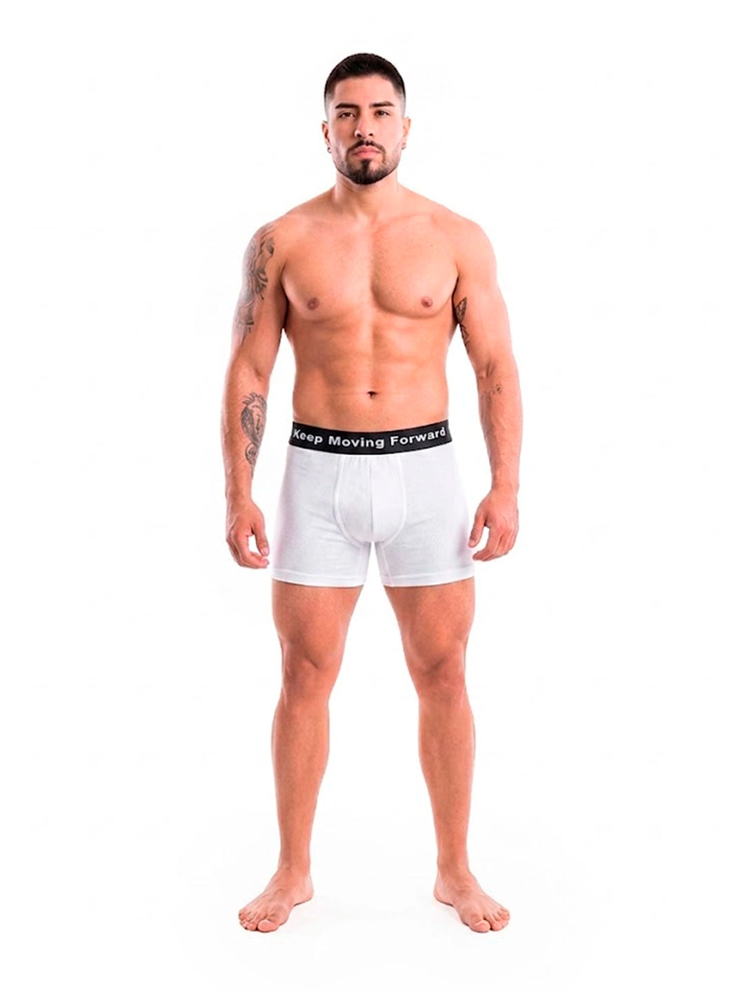Boxer deportivo blanco hombre Daily TENFIT vista frontal