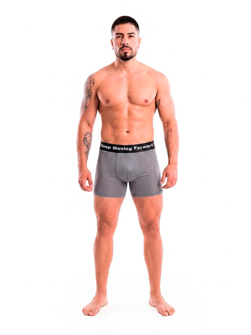 Boxer deportivo gris oscuro hombre Daily TENFIT vista frontal