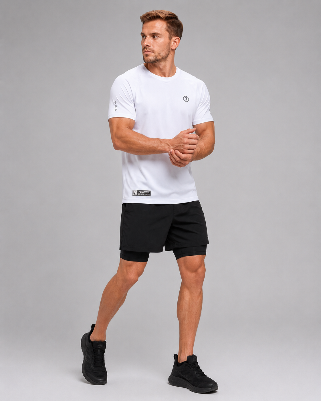 Camiseta Deportiva Titan Core Para Hombre- Blanco