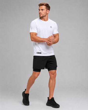 Camiseta Deportiva Titan Core Para Hombre- Blanco
