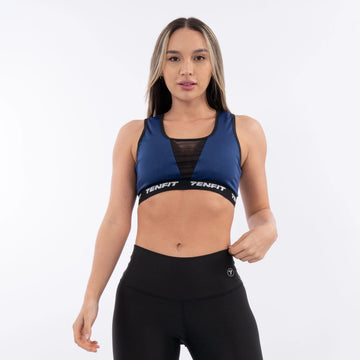 Top Deportivo de Mujer Paula - Azul Turqui