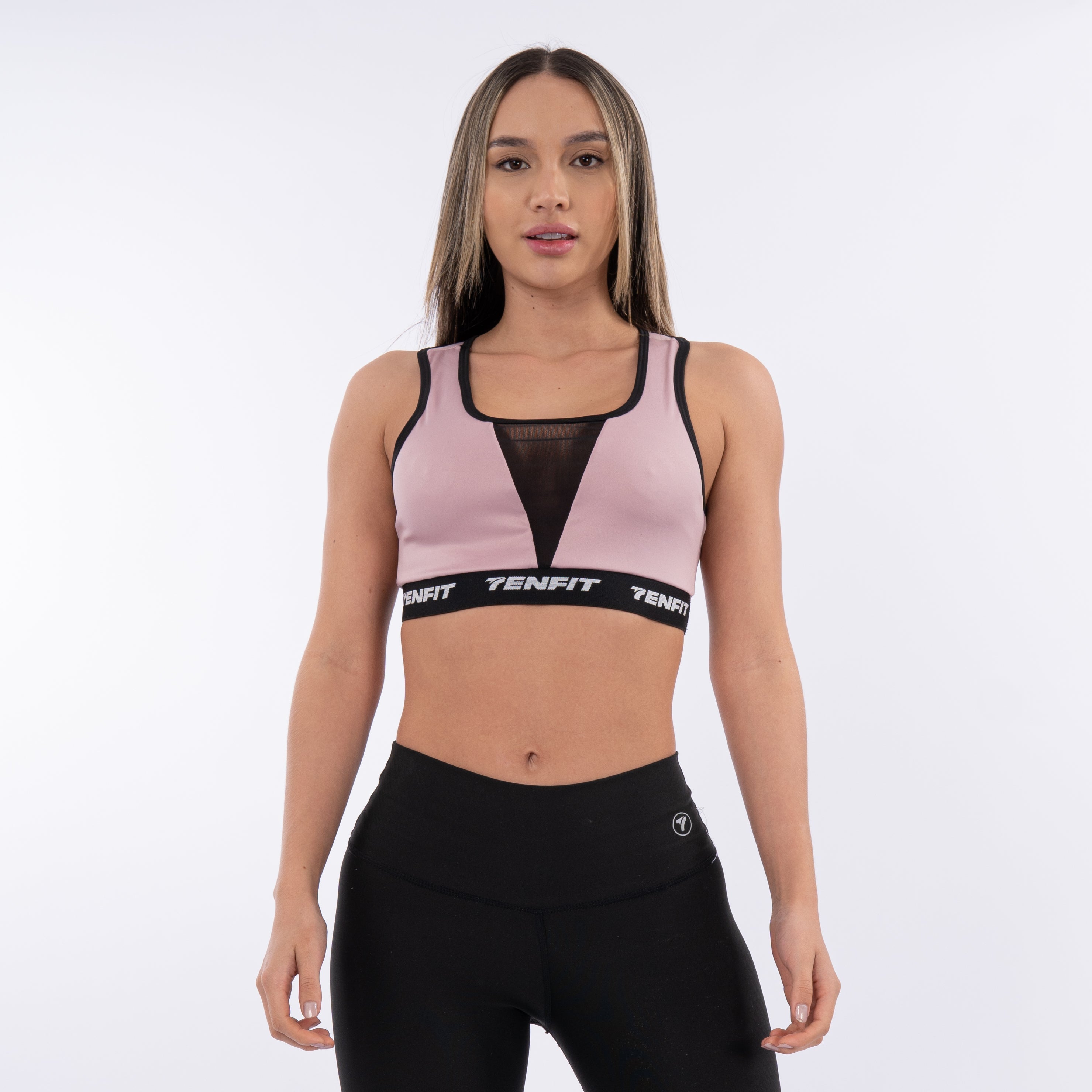 Top Deportivo de Mujer Paula - Rosa Crepe Claro