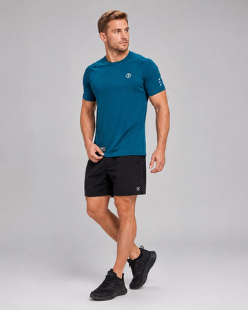 Camiseta Deportiva Titan Core Para Hombre - Azul Petroleo