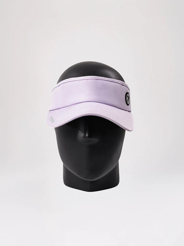 Visera deportiva lila AYRA frente protección UV TENFIT